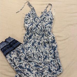 Blue Paisley romper